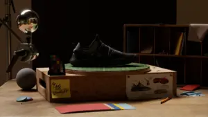 Twinmotion Modello scarpa su scrivania