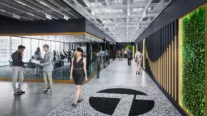 Twinmotion interno ufficio con persone