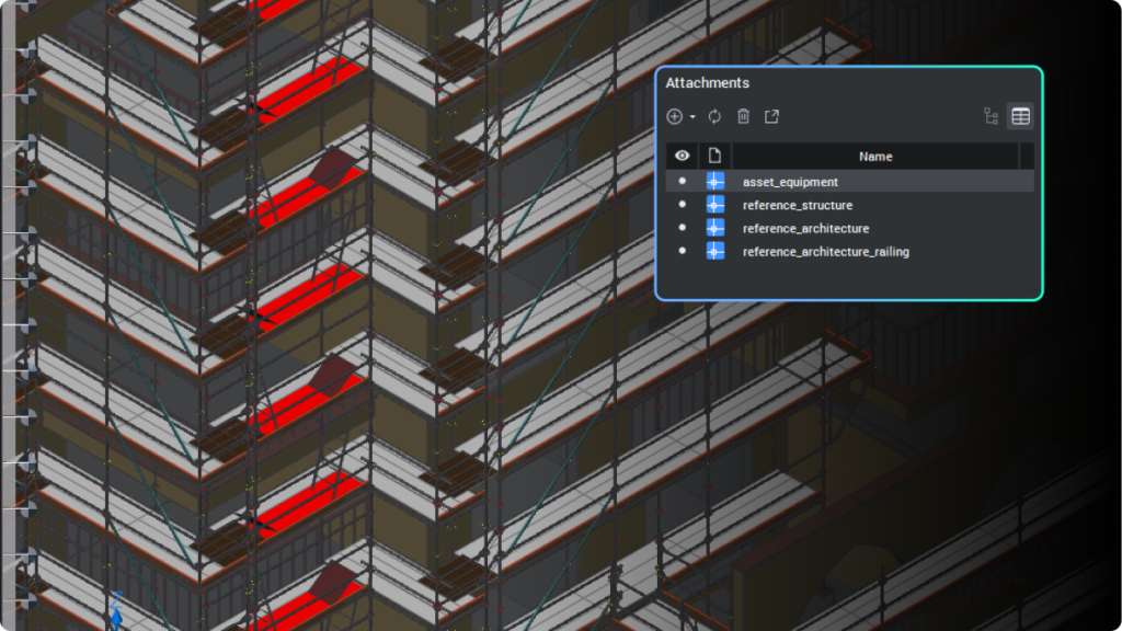 Geometria IFC collegata come Xrif