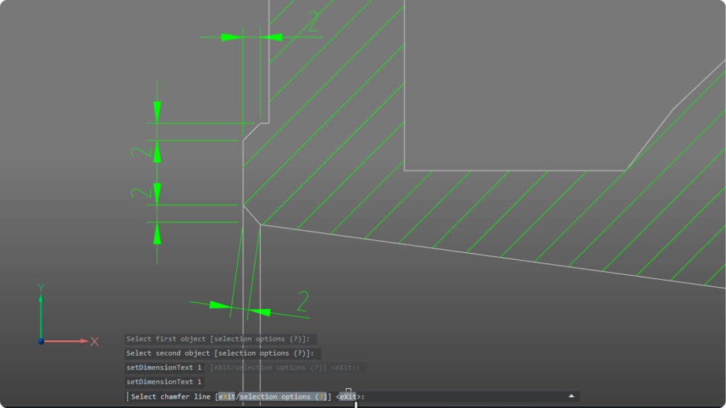 Quotatura automatica intelligente degli smussi