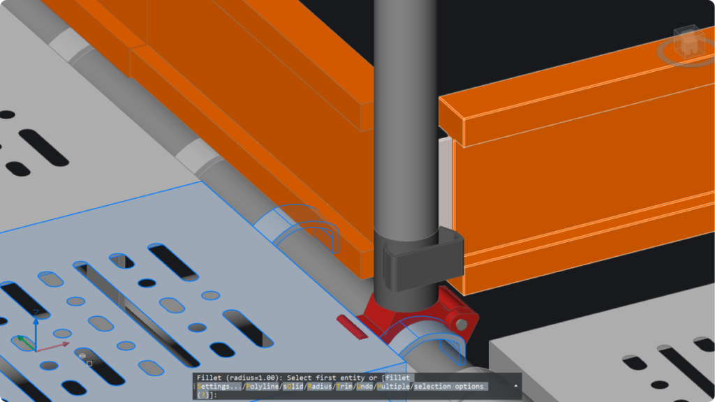 Raccordo e cima componenti