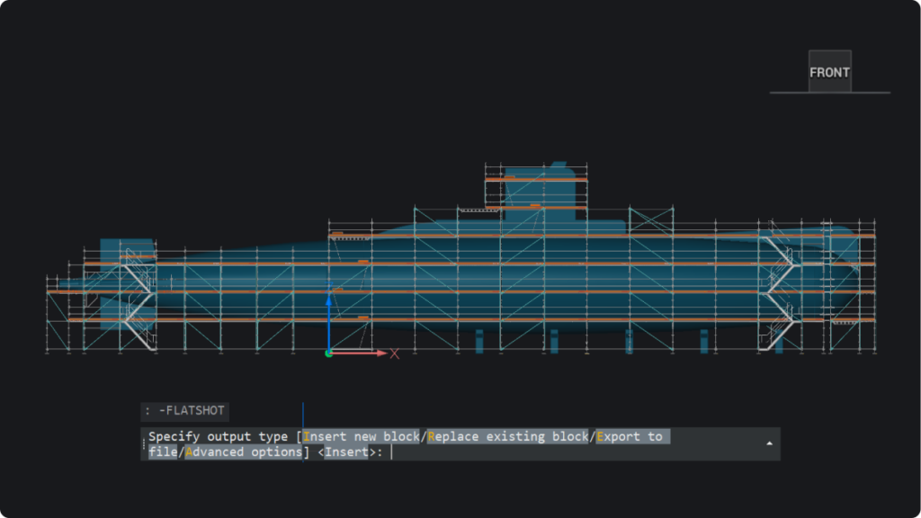 Comando GEOMPIATTA da barra dei comandi