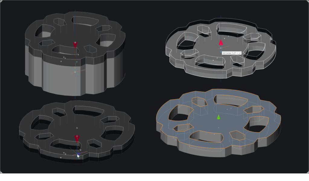 BricsCAD V26 - Grip manipolazione 3D