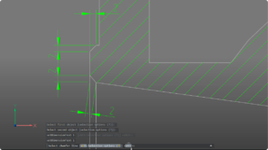 Dimensionamento automatico intelligente della smussatura