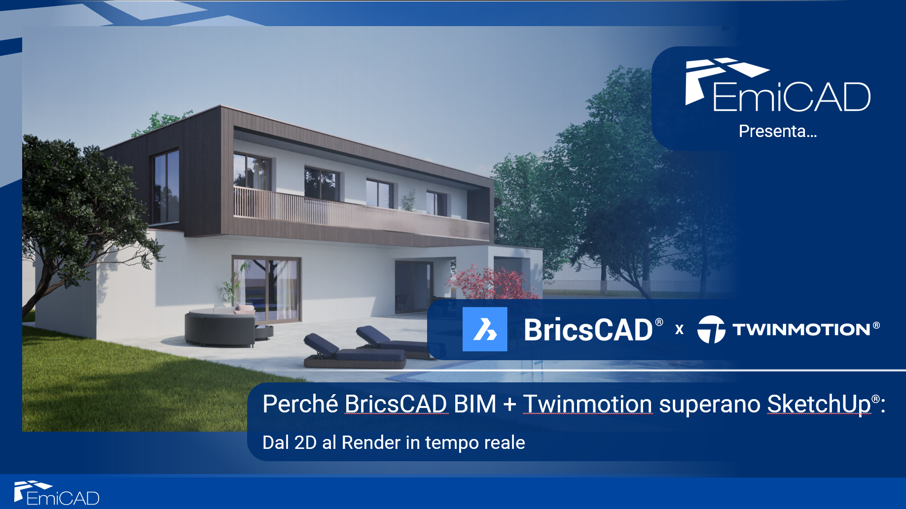Perché BricsCAD BIM + Twinmotion superano SketchUp®: